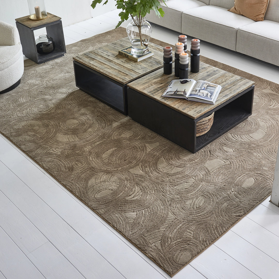 Rivièra Maison Vloerkleed Delfina Taupe 230x160 cm