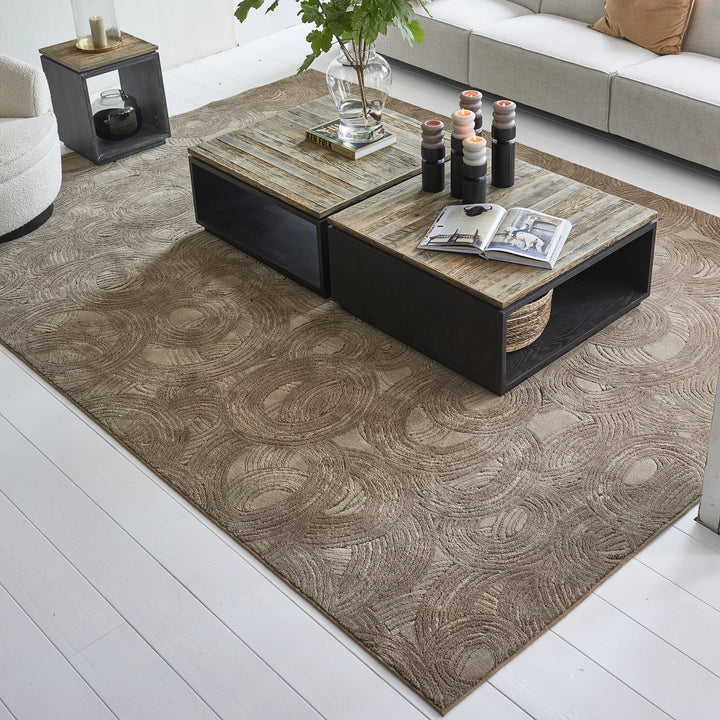 Rivièra Maison Vloerkleed Delfina Taupe 230x160 cm