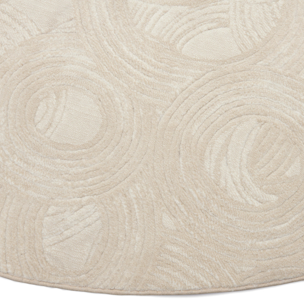 Rivièra Maison Vloerkleed Delfina Crème Ø 320 cm
