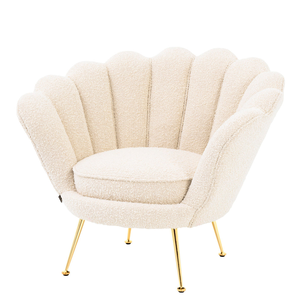 Eichholtz Sessel Trapez - Bouclé Creme