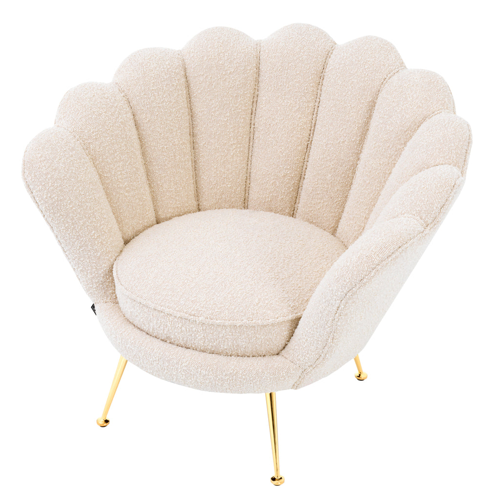 Eichholtz Sessel Trapez - Bouclé Creme