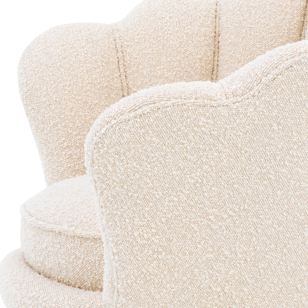 Eichholtz Sessel Trapez - Bouclé Creme
