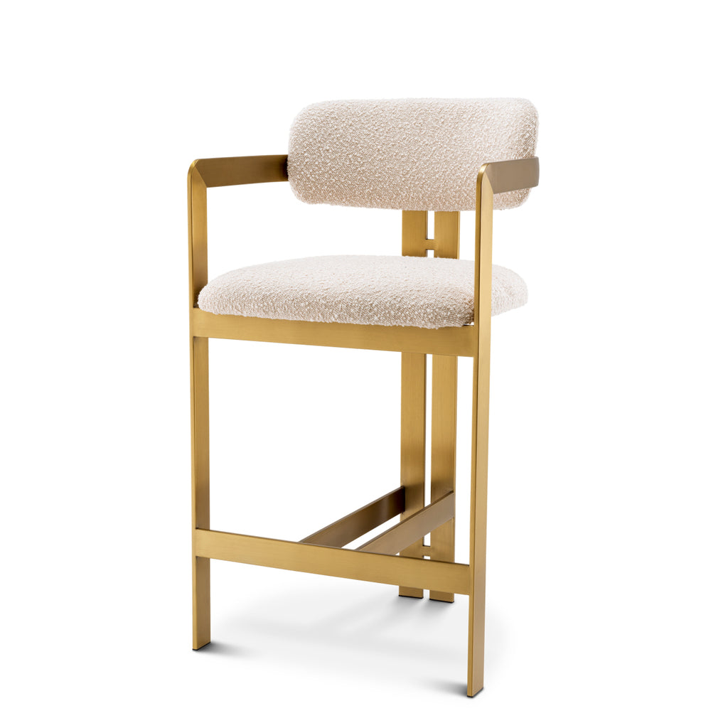 Eichholtz Counter chair Donato Bouclé White