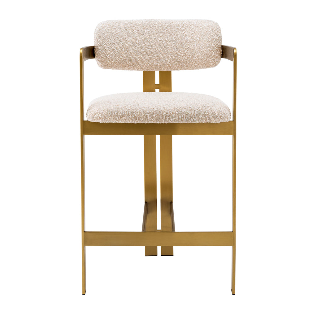 Eichholtz Counter chair Donato Bouclé White