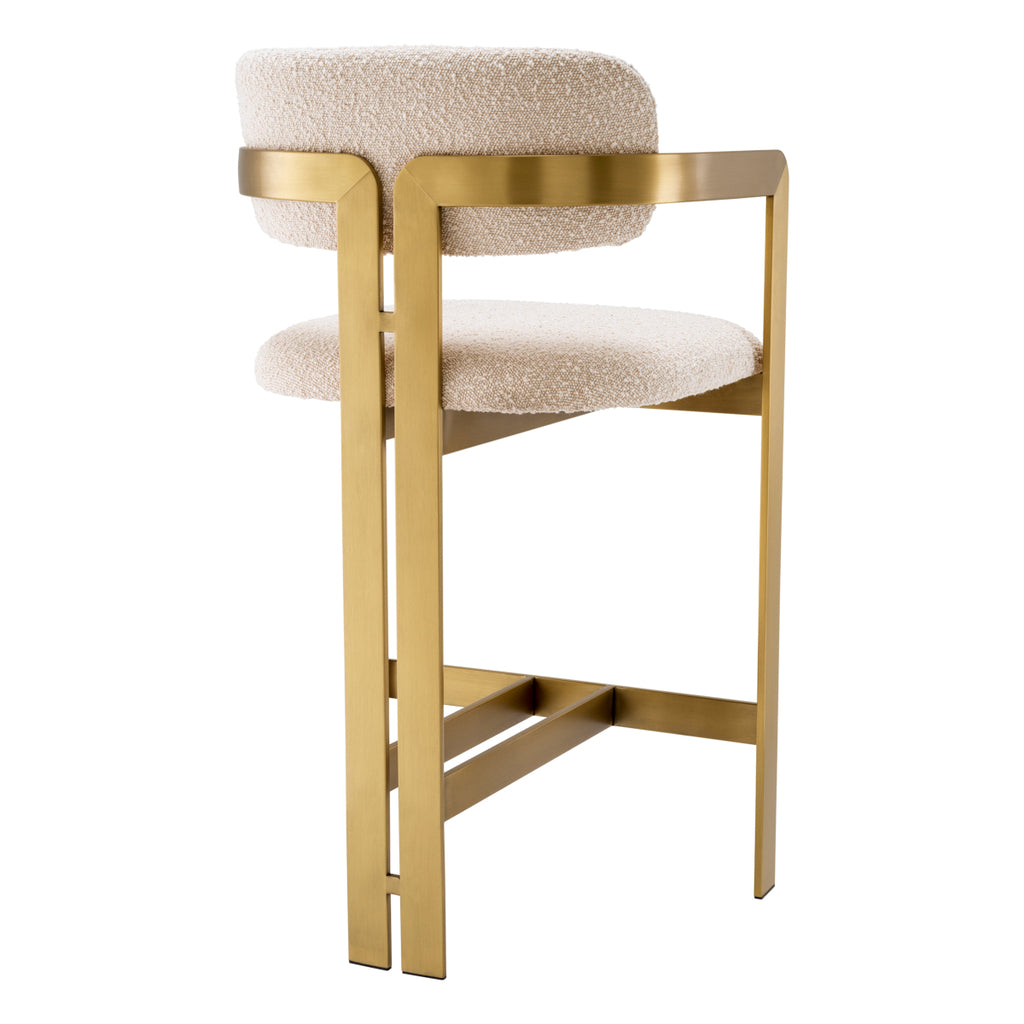 Eichholtz Counter chair Donato Bouclé White