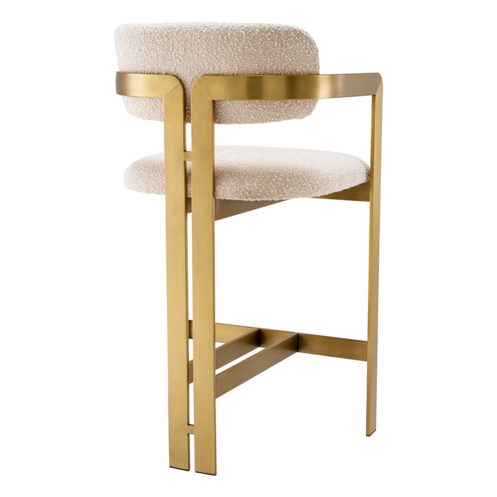 Eichholtz Counter chair Donato Bouclé White