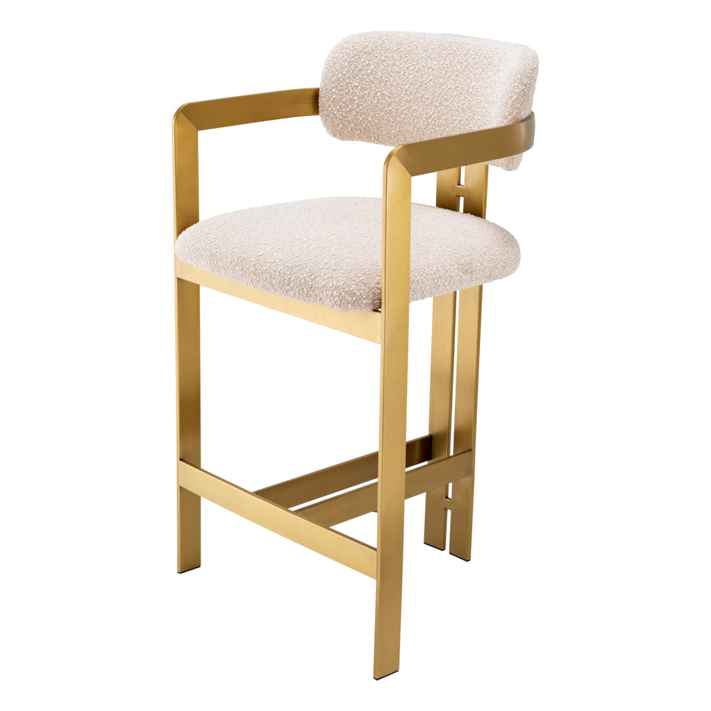 Eichholtz Counter chair Donato Bouclé White