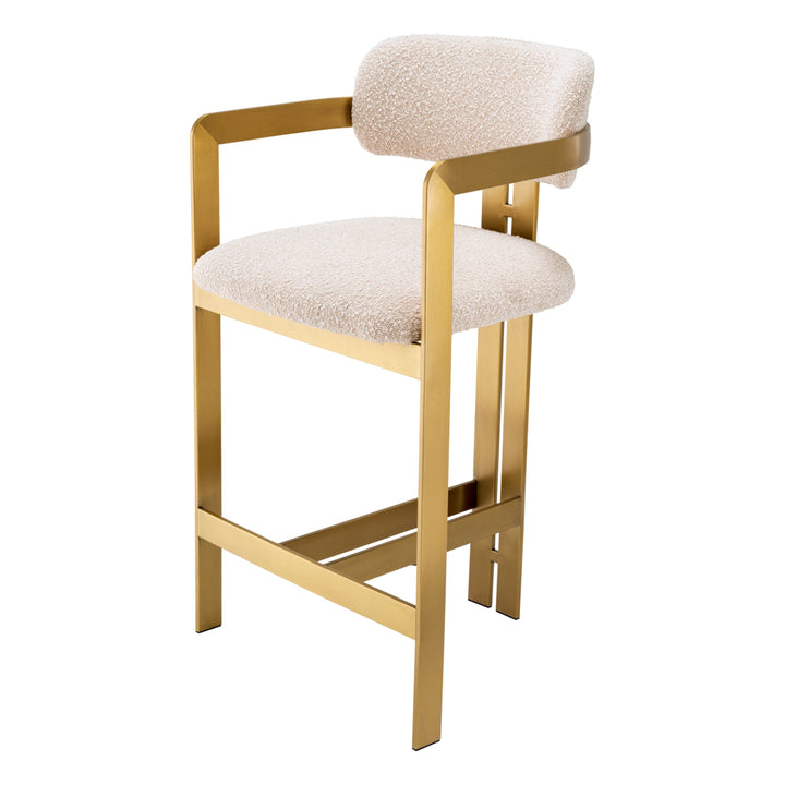 Eichholtz Counter chair Donato Bouclé White