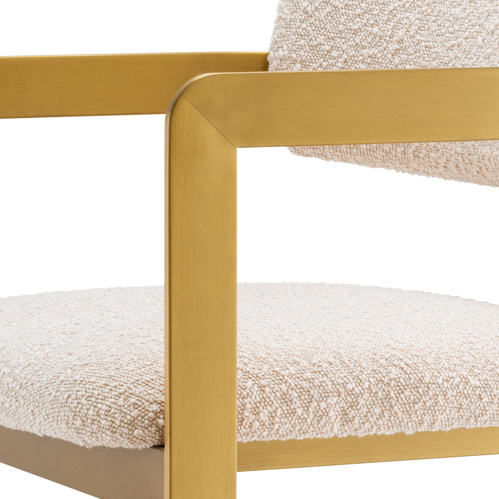 Eichholtz Counter chair Donato Bouclé White