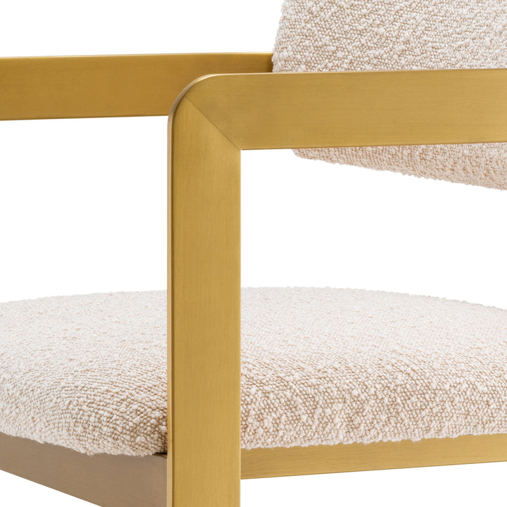 Eichholtz Counter chair Donato Bouclé White