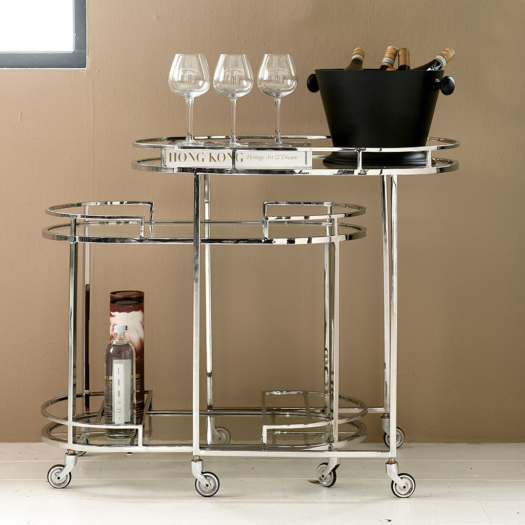 Rivièra Maison Crosby Street Bar Cart S/2