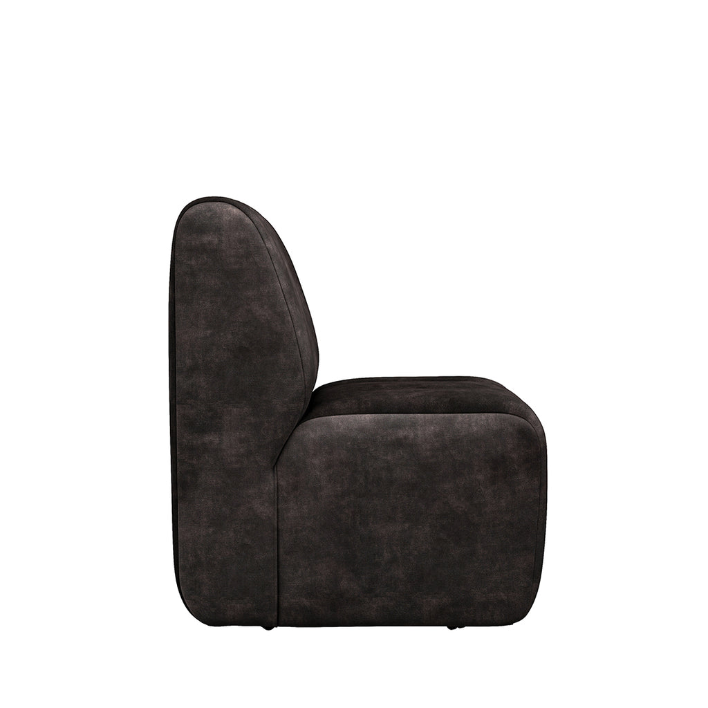 Rivièra Maison Dining Chair Dazzle Grimaldi Grey Velvet