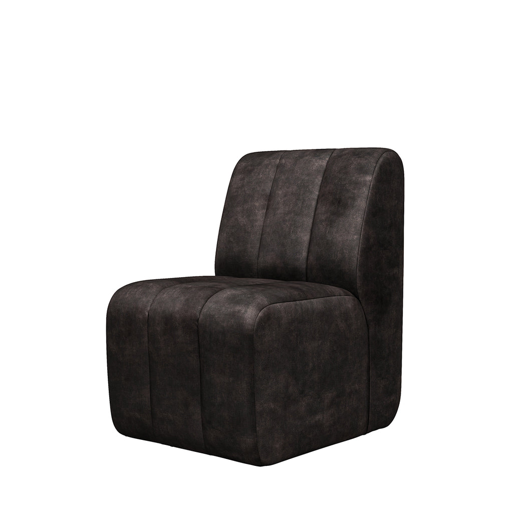 Rivièra Maison Dining Chair Dazzle Grimaldi Grey Velvet