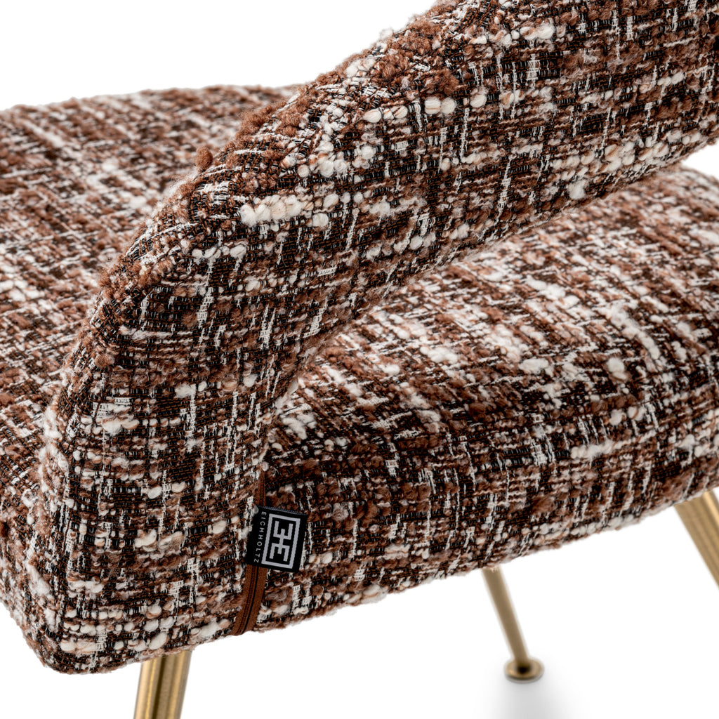 Eichholtz Esszimmerstuhl Bravo - Bouclé Sonata Red