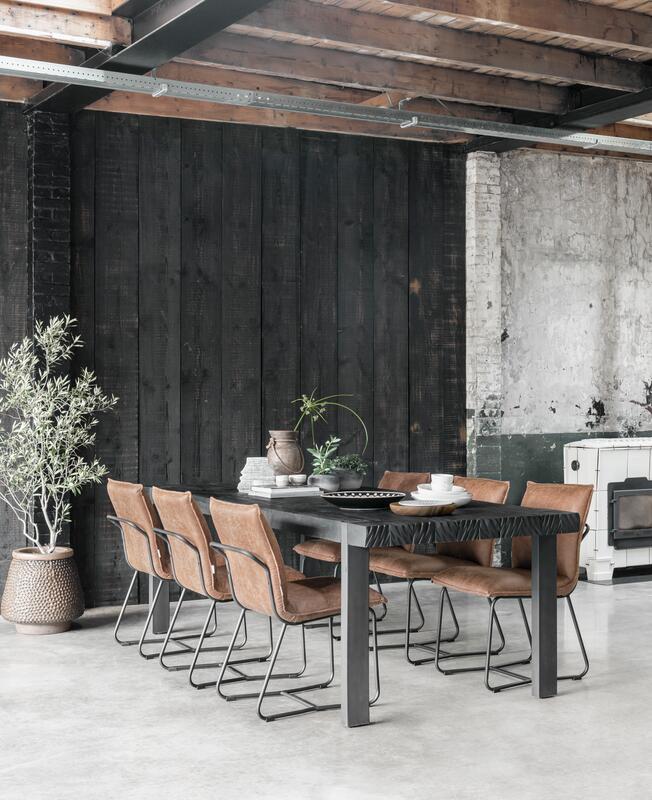 DTP Home Dining table Timeless Black Beam 250 cm