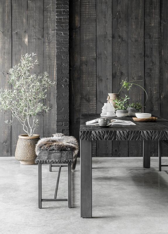 DTP Home Dining table Timeless Black Beam 250 cm