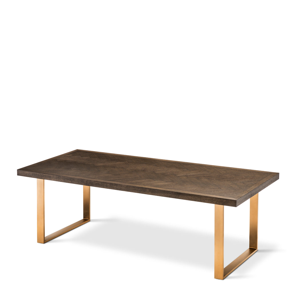 Eichholtz Eettafel Melchior 230 cm - Brown Eikenfineer