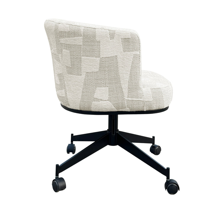 Rochenne Drehstuhl mit Rollen Beige Graffic