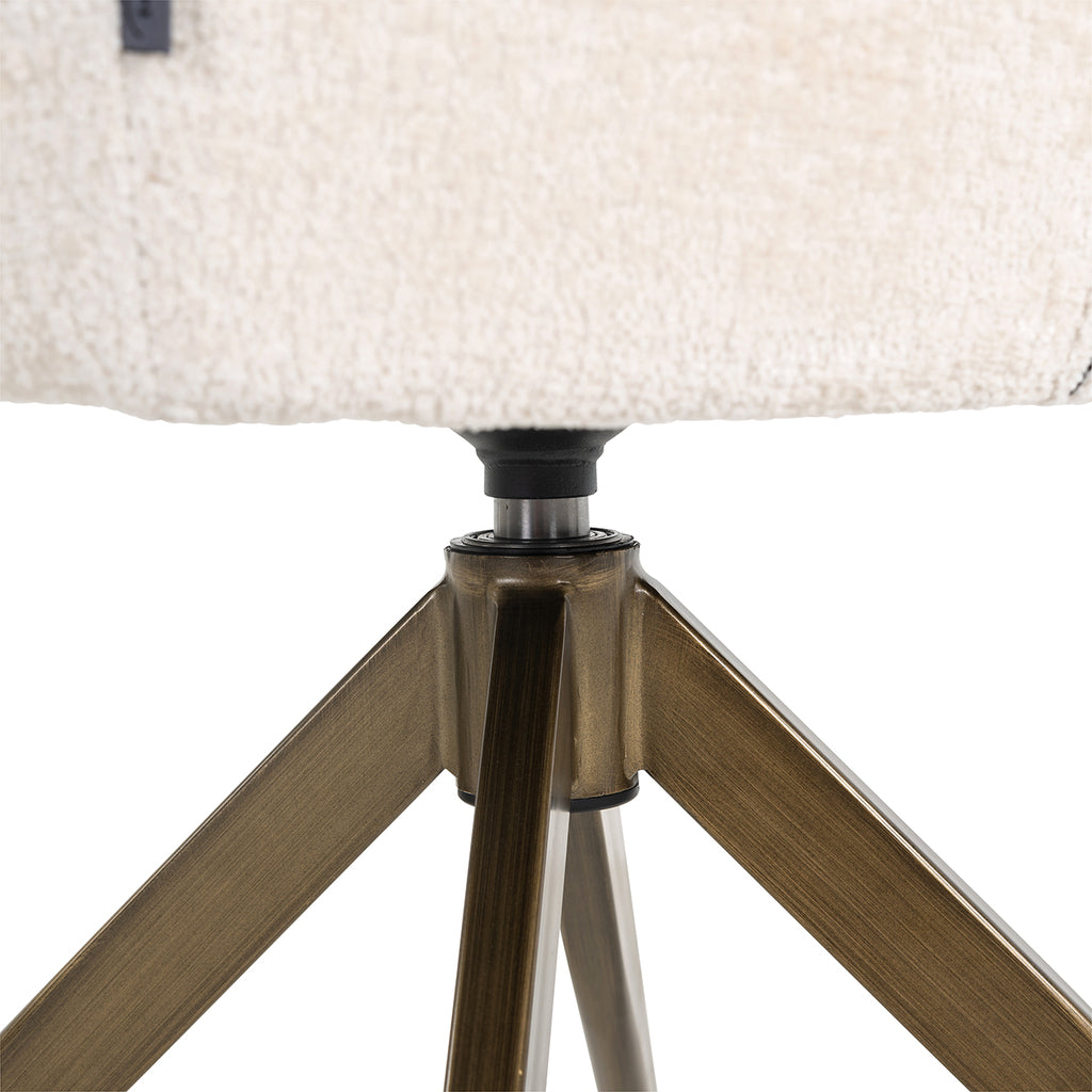 Drehstuhl Aline weiß Chenille schwer entflammbar (FR-Bergen 900 weiß Chenille)