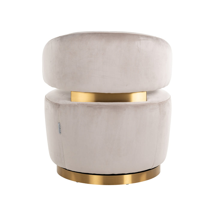 Richmond Interiors Draaifauteuil Maxime Khaki Velvet