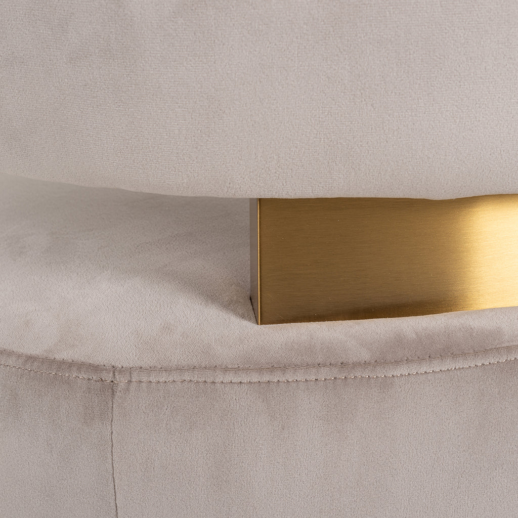 Richmond Interiors Draaifauteuil Maxime Khaki Velvet