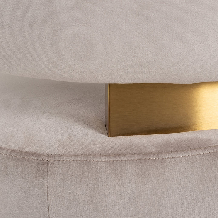 Richmond Interiors Draaifauteuil Maxime Khaki Velvet