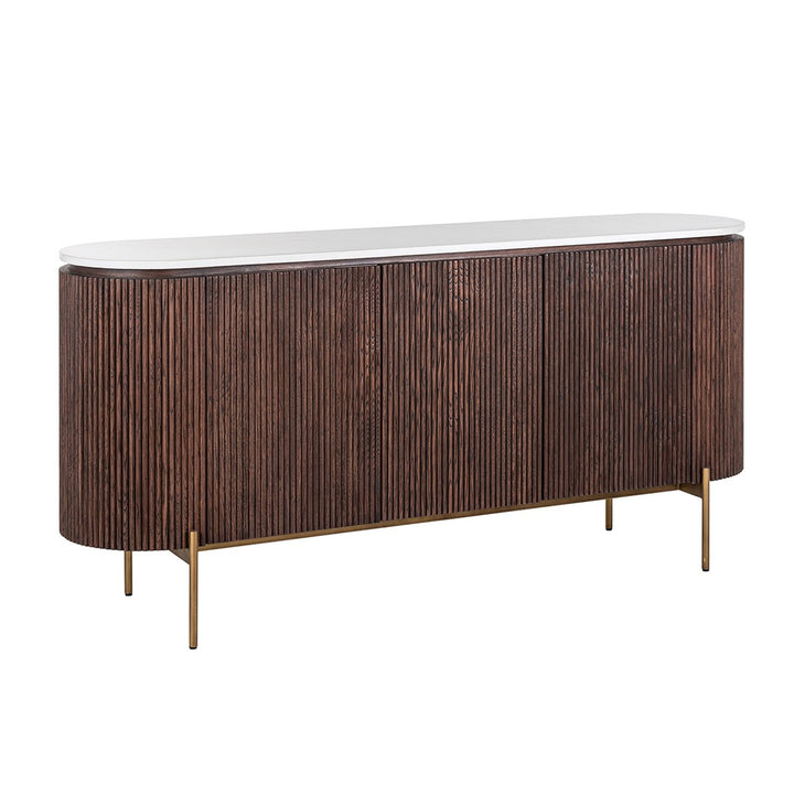 Barkley 3-door sideboard (Brushed Gold)