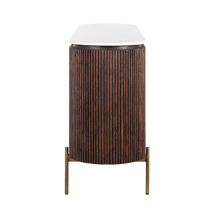 Barkley 3-door sideboard (Brushed Gold)