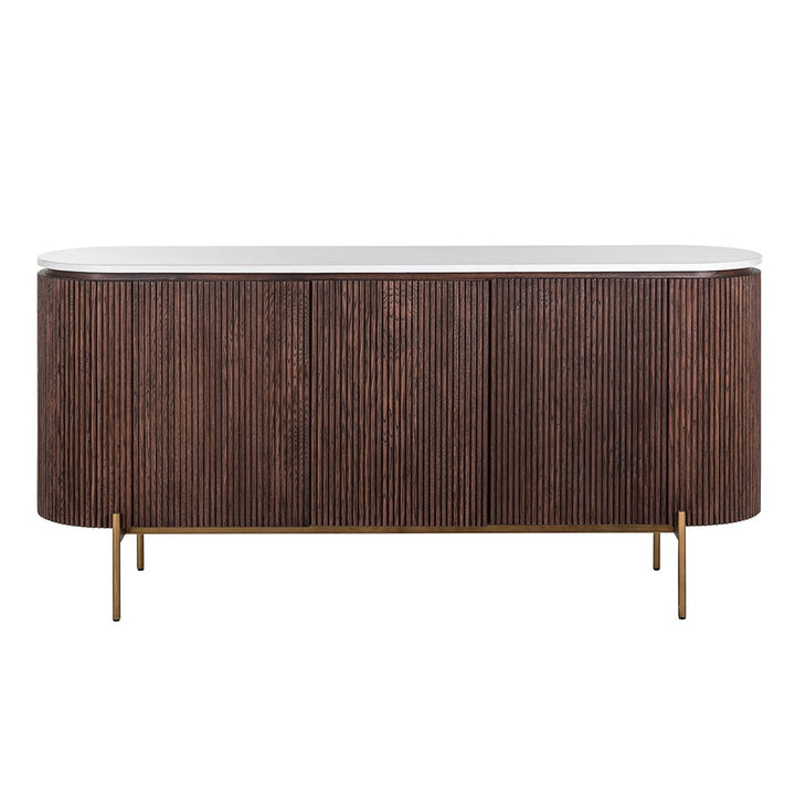 Barkley 3-door sideboard (Brushed Gold)