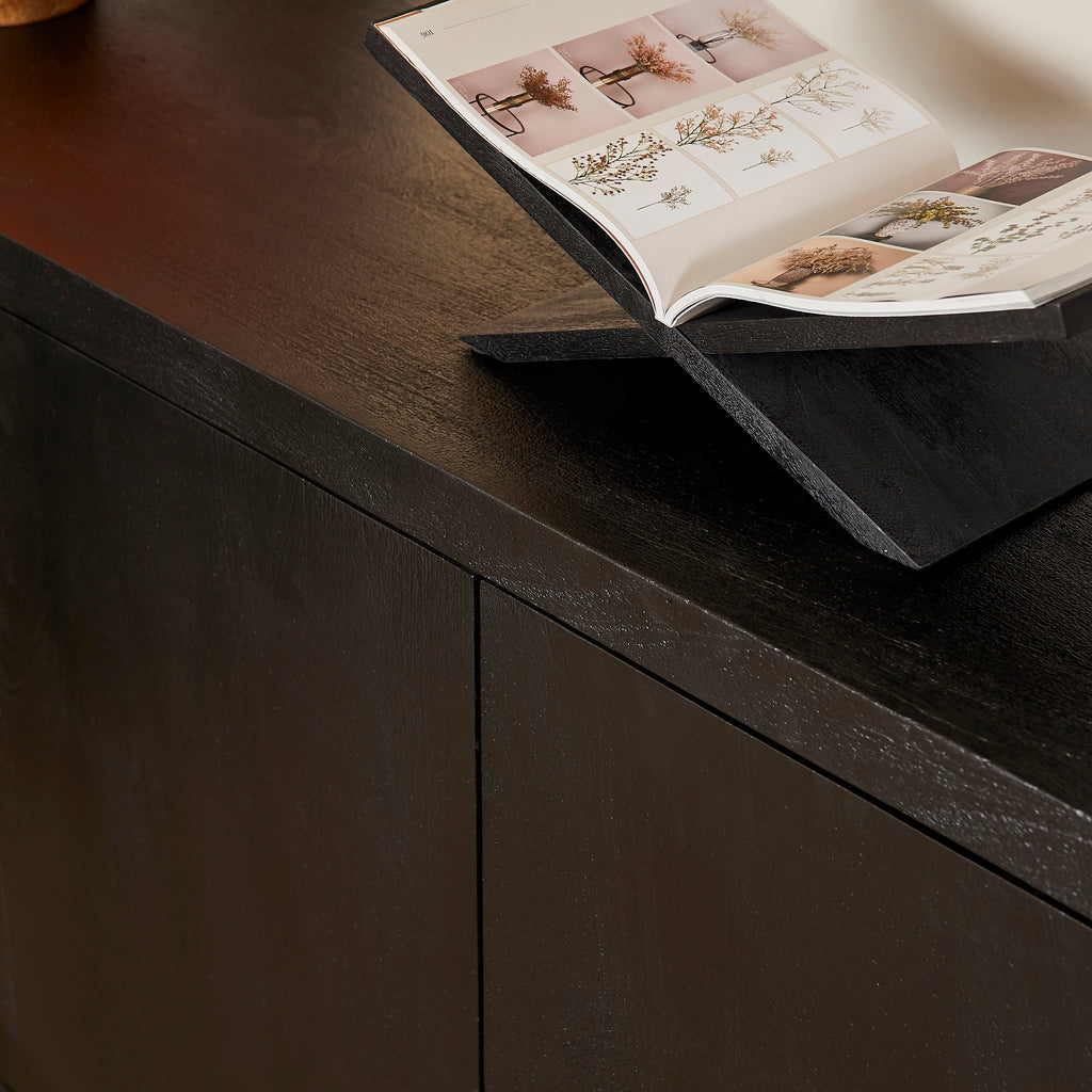 Sideboard Brüssel Schwarz 4 Türen | 200 cm