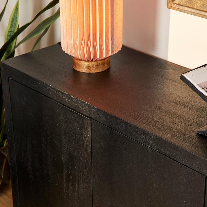 Sideboard Brüssel Schwarz 4 Türen | 200 cm