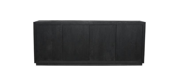 Sideboard Brüssel Schwarz 4 Türen | 200 cm