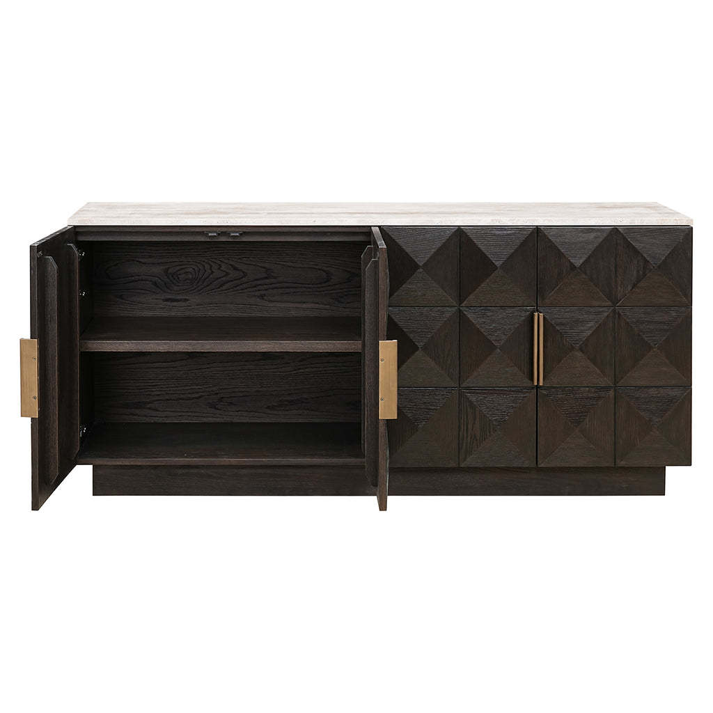 Richmond Interiors Dressoir Claremont 4-deurs (Bruin)