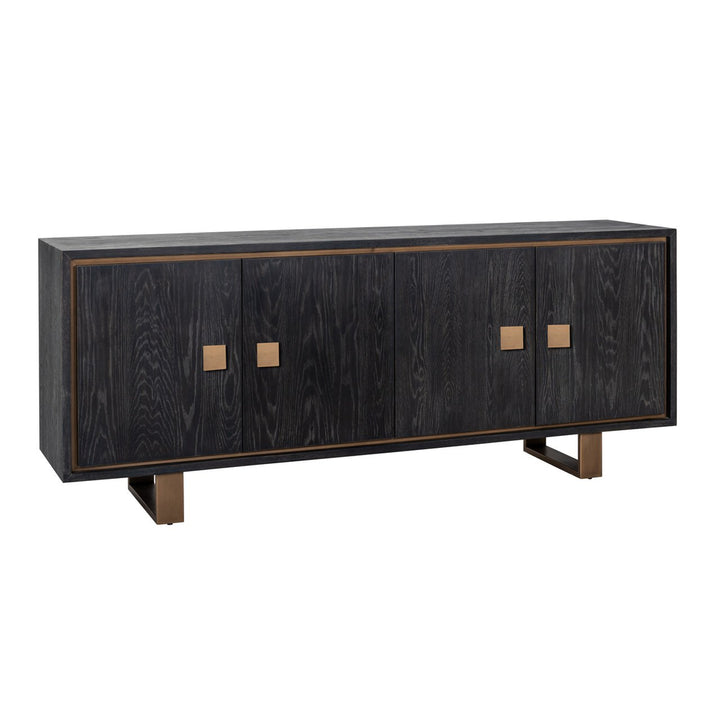 Hunter 4-türiges Sideboard (Schwarz rustikal)