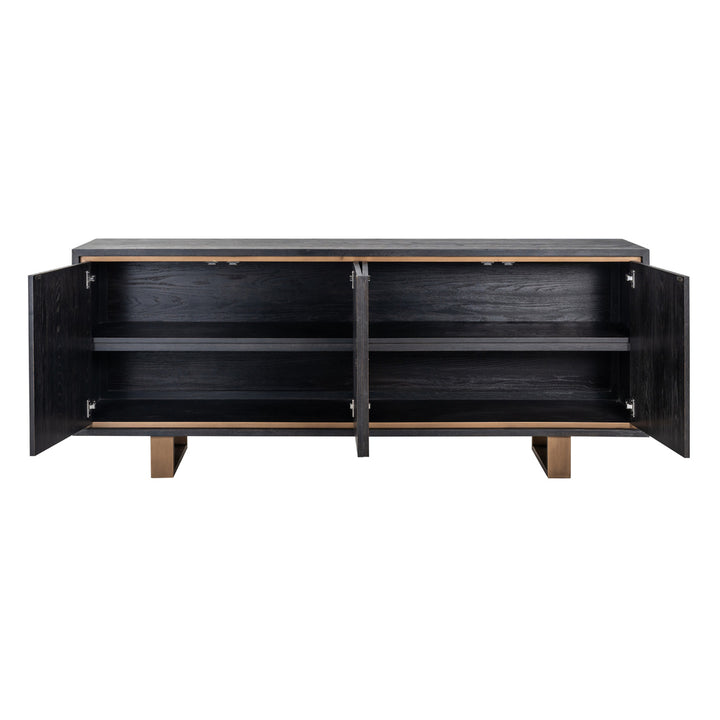 Hunter 4-türiges Sideboard (Schwarz rustikal)