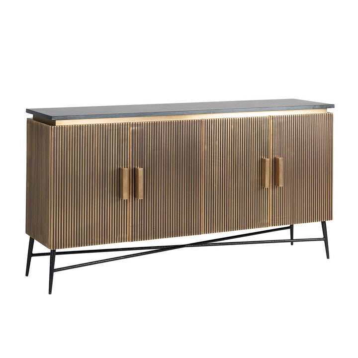 Ironville 4-door sideboard (Gold)