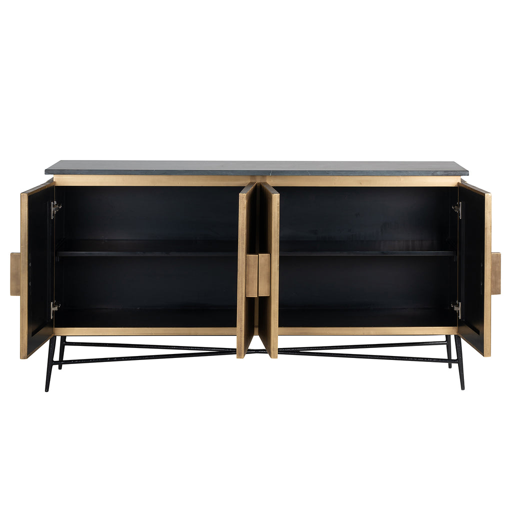 Ironville 4-door sideboard (Gold)