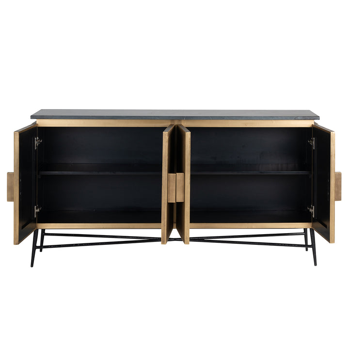Ironville 4-door sideboard (Gold)