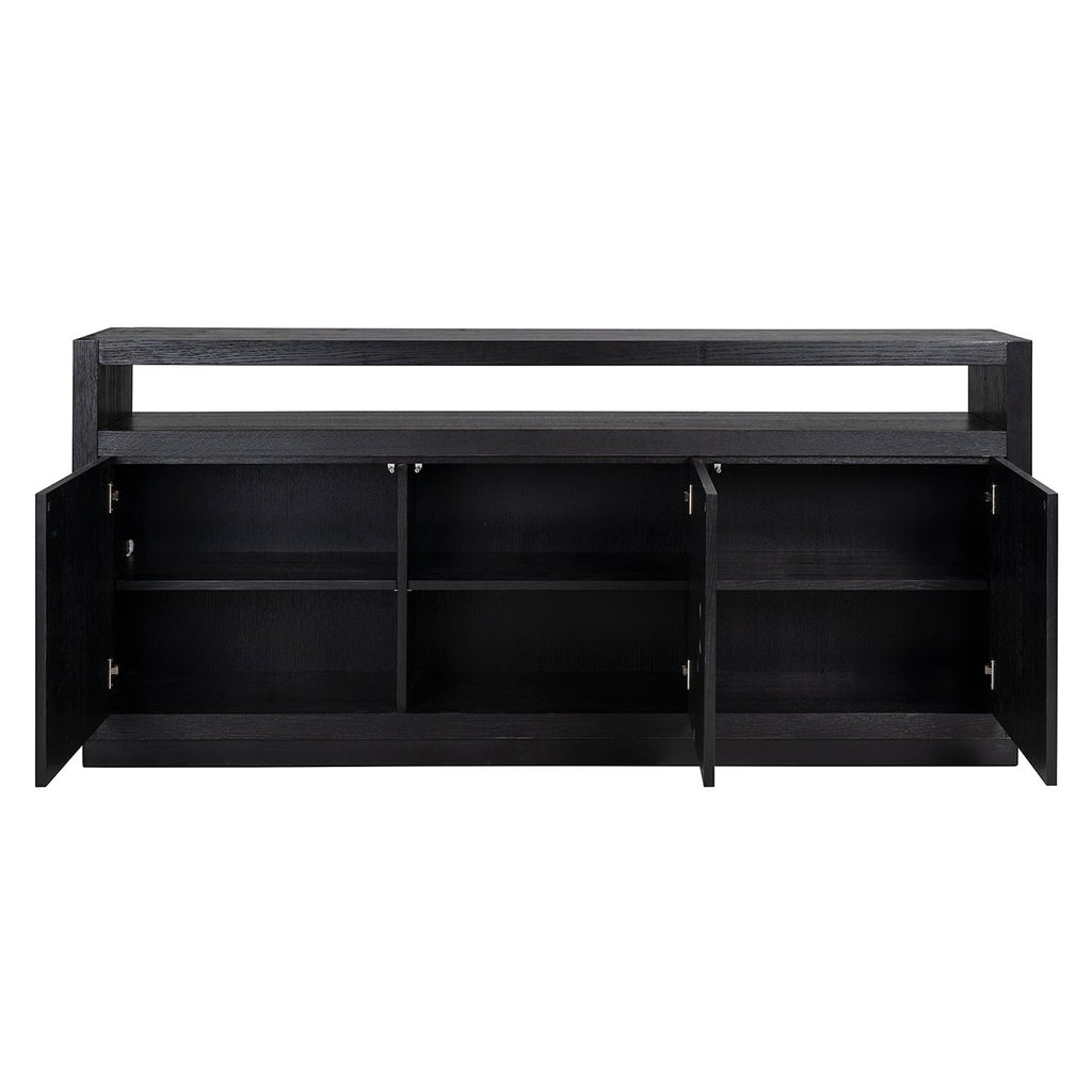 Oakura 3-door sideboard (Black)