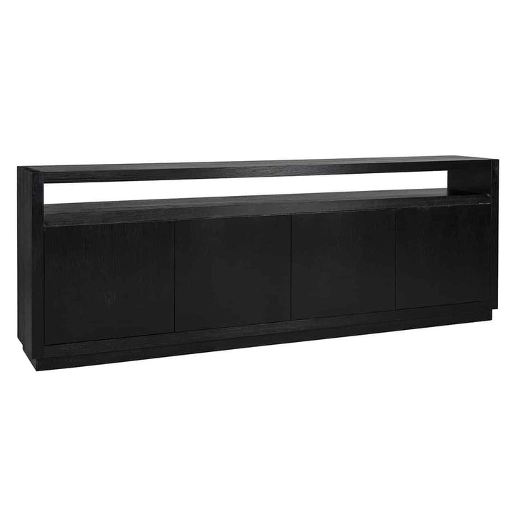Oakura 4-door sideboard (Black)