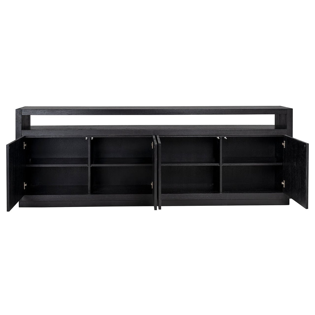 Oakura 4-door sideboard (Black)