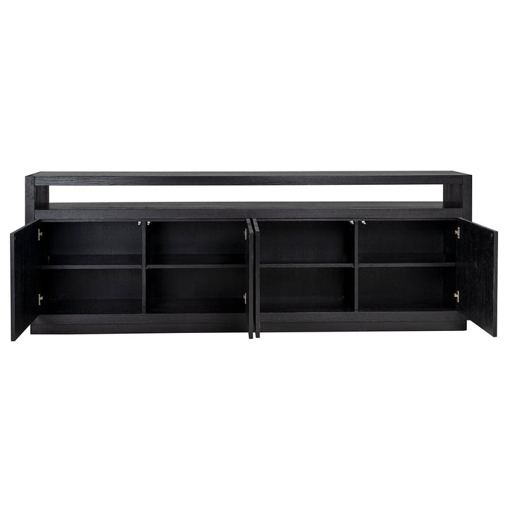 Oakura 4-door sideboard (Black)