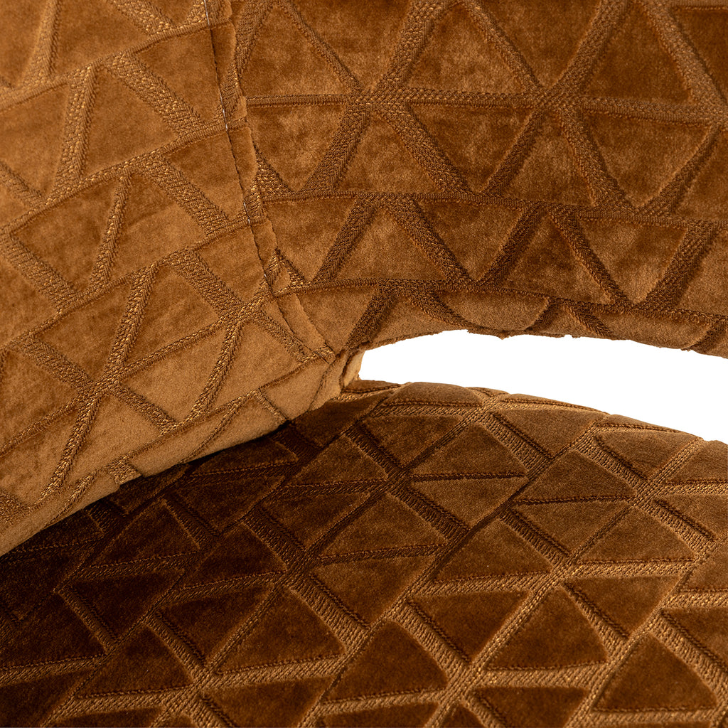 Dining room chair Indigo gold triangle (Triangle 2013 old gold)