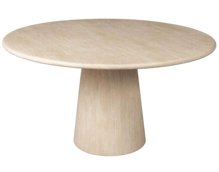 Richmond Interiors Dining Table Fictus 140Ø Travertine Beige