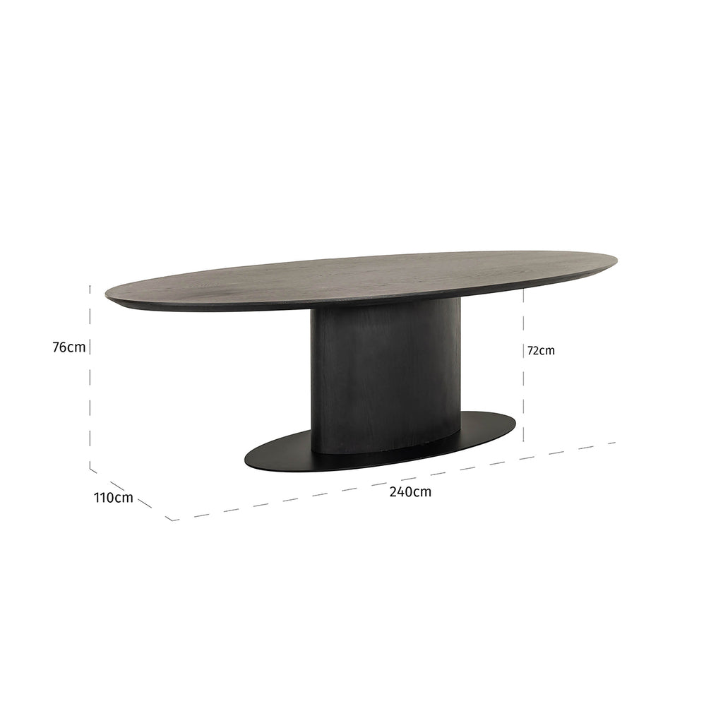 Richmond Interiors Dining table Gordon 240 cm Dark Coffee