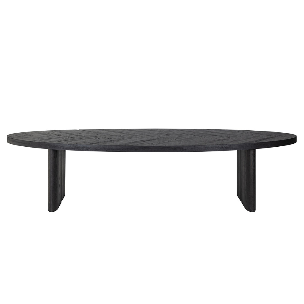 Dining table Lilly 330 oval (Dark coffee)