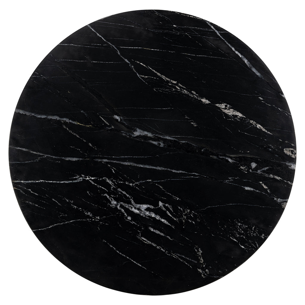 Bistrotafel Logan 75Ø (Zwart/goud)