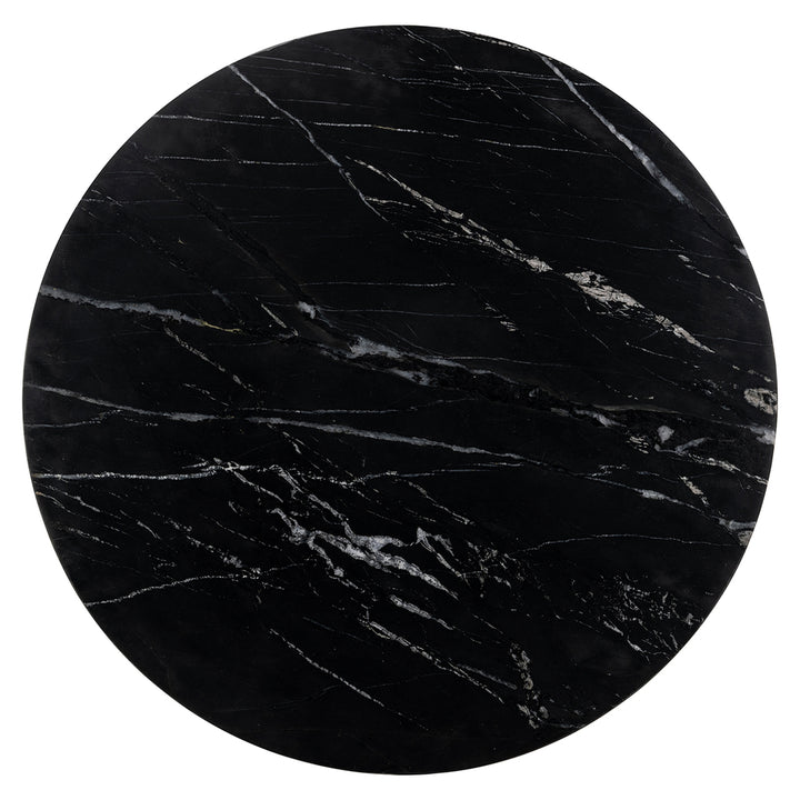 Bistrotafel Logan 75Ø (Zwart/goud)