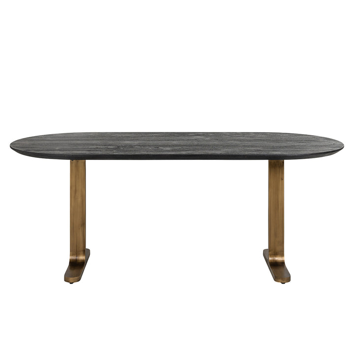 Dining table Revelin 200 (Black/gold)