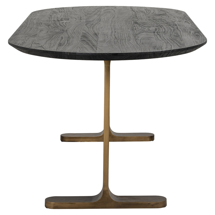 Dining table Revelin 200 (Black/gold)